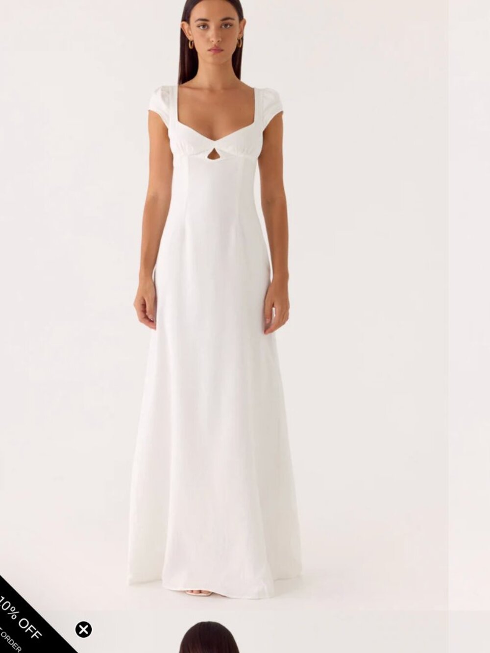 Never Really Over Maxi Dress White